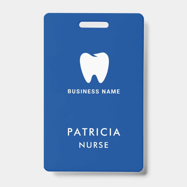 Crachá Logotipo do ID Empresarial | Moderno Personalizado (Frente)