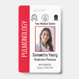 Crachá Logotipo e ID de foto personalizados do funcionári