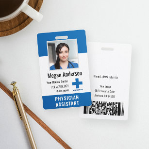 Crachá Logotipo e ID de foto personalizados do funcionári