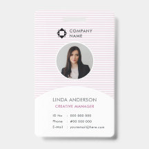 Logotipo Empresarial Branco Rosa Identificação de 