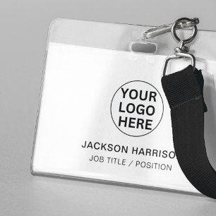 Crachá Logotipo Empresarial Profissional l Id do Funcioná