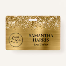Logotipo Glittery Gold Foil