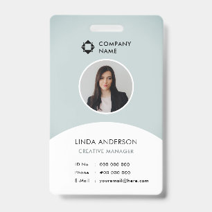 Crachá Logotipo Legal da empresa para identificação de