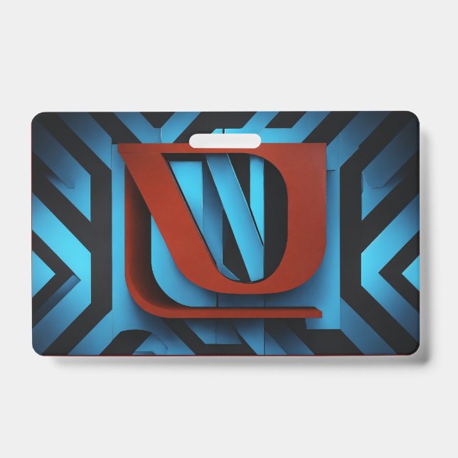 Crachá Logotipo Netflix feroz em preto e azul - (Frente)