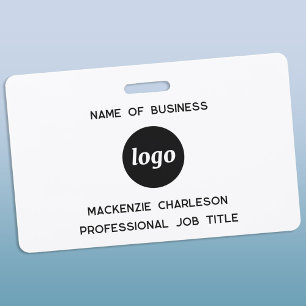 Crachá Logotipo Nome Empresarial Profissional