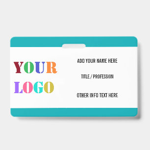 Crachá Logotipo ou Foto Personalizada da Empresa Placa de