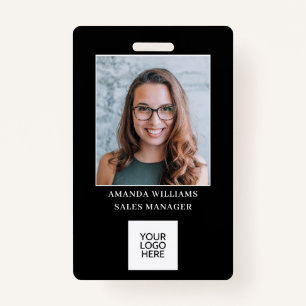 Crachá Logotipo para identificação de fotos do funcionári