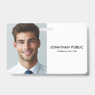 Crachá Logotipo Personalizado Da Empresa Aqui Modelo De F
