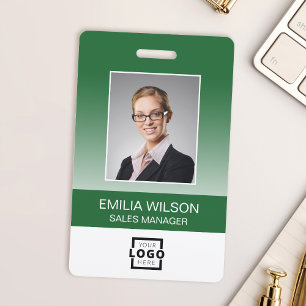 Crachá Logotipo Personalizado da Empresa Código de Barras
