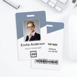 Crachá Logotipo Personalizado da Empresa Foto do Funcioná