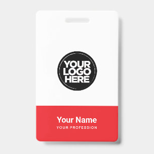 Crachá Logotipo Personalizado da Empresa Nome Título Códi
