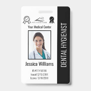 Crachá Logotipo Personalizado de Consultório Dentário Fot