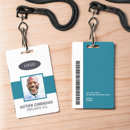 Crachá Logotipo Personalizado de Cor Moderna com Nome do 
