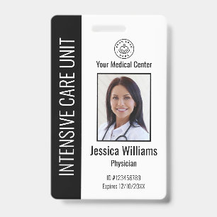 Crachá Logotipo Personalizado do Funcionário do Hospital