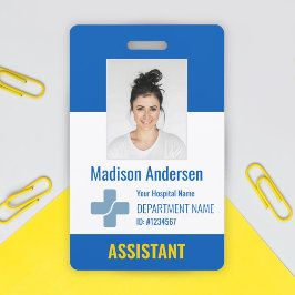 Crachá Logotipo Personalizado do Funcionário do Hospital 