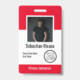 Crachá Logotipo Personalizado Empresa Placa Personalizada