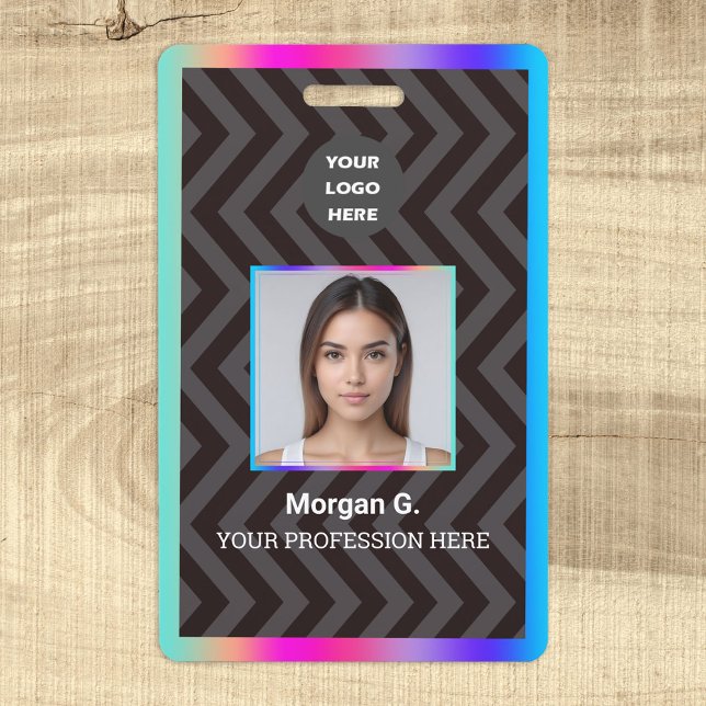 Crachá Logotipo Personalizado Holograma (Criador carregado)