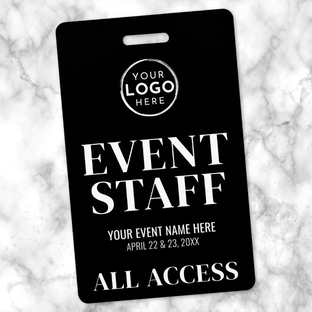 Crachá Logotipo todo Funcionarios de evento de acesso (Logo All Access Event Staff Badge )