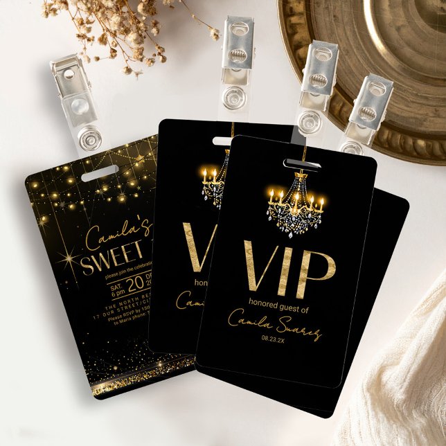 Crachá Lustre de Hollywood Antigo Gêmeo Doce 16 ID1108 (Criador carregado)