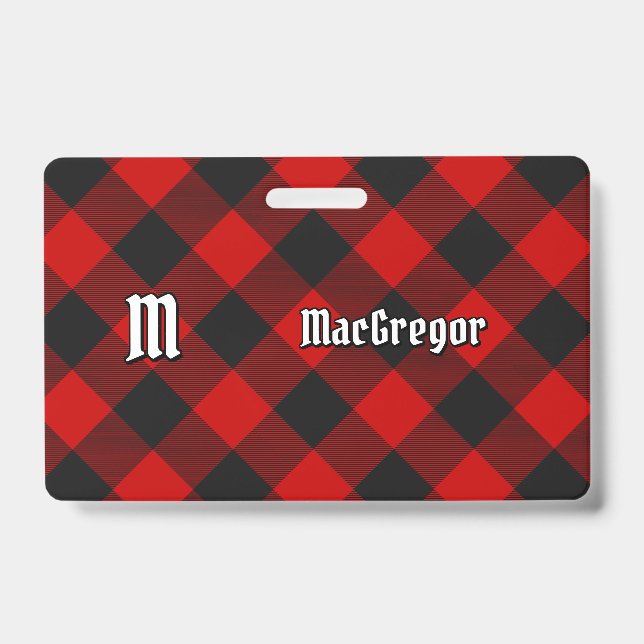 Crachá MacGregor Rob Roy Tartan (Frente)