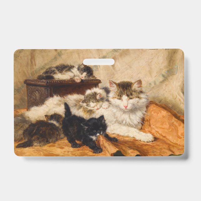 Crachá Mãe e seus Gatinhos (Frente)