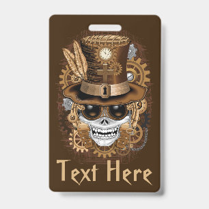 Crachá Máquina de Retro de Voodoo Steampunk
