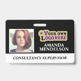 Crachá Marca de identificação personalizada com código de