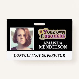 Crachá Marca de identificação personalizada com código de