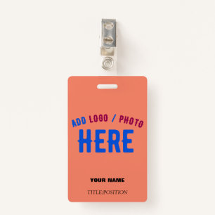 CRACHÁ MARCA VERIFICADA DA LARANJA DE CORAL PERSONALIZADA