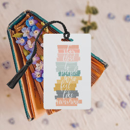 Crachá Marcador de Citação Inspirador
