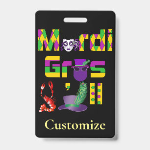 Crachá Mardi Gras Y'all Thunder_Cove