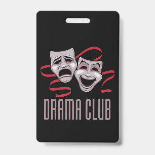 Crachá Máscaras de Comédia e Tragédia do Clube de Teatro