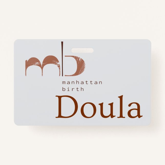 Crachá MB Doula Badge (Frente)