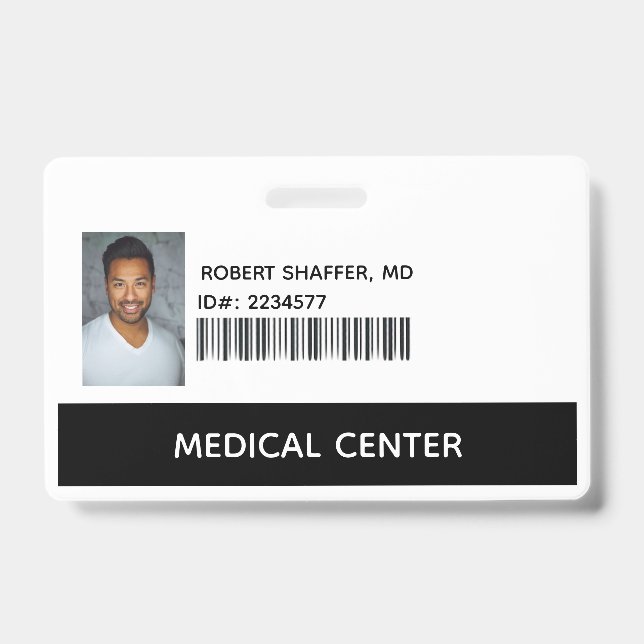 Crachá Médico, Cédula de Identidade de Médico (Frente)
