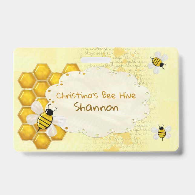 Crachá Mel Comb 3D, EMPREGADO EMPRESARIAL (Frente)