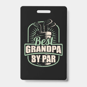 Crachá Melhor Avô Golfista Por Par