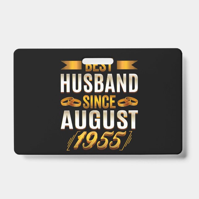 Crachá Melhor Marido Desde Agosto De 1955 (Frente)