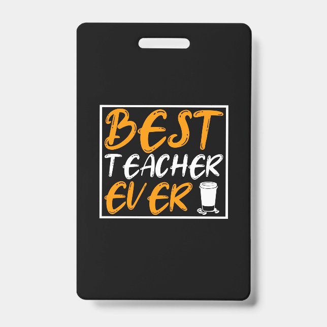 Crachá Melhor Professora De Arte Do Café Nunca (Frente)