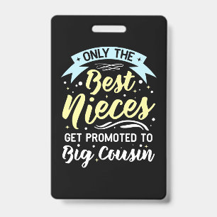 Crachá Melhores Sobrinhas São Promovidas a Prima Mais Vel