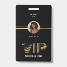 Membro de Acesso VIP Foto em Folha de Ouro Nighclu