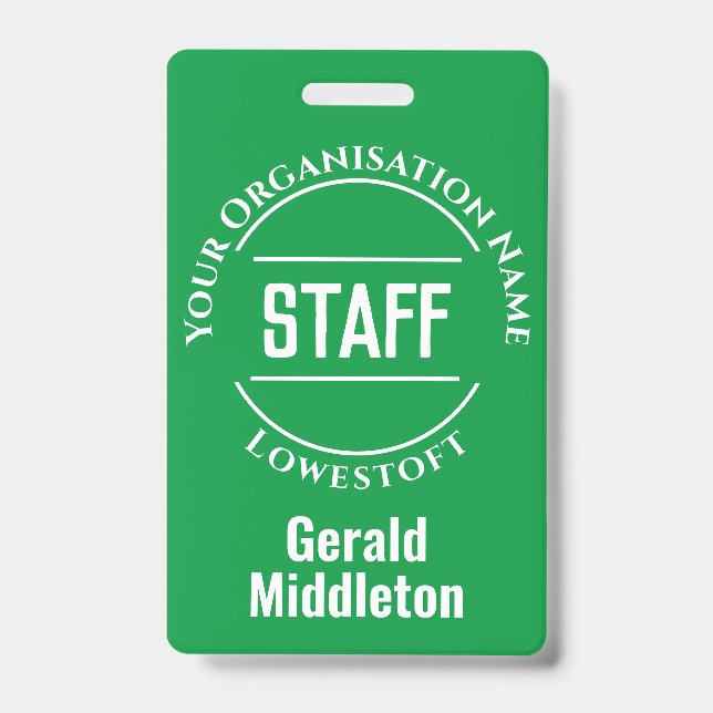 Crachá Membro funcionarios (Frente)