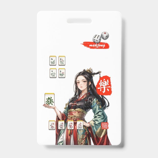 Crachá Meu estilo mahjong  (Frente)