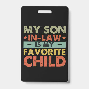 Crachá Meu Genro É Meu Filho Favorito Família Groovy
