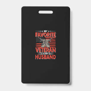 Crachá meu veterano favorito é meu marido