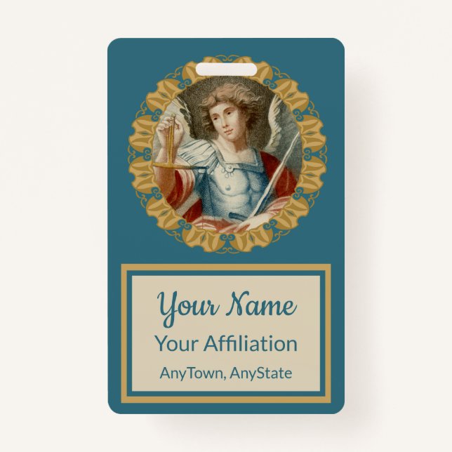 Crachá Michael, o Arcanjo (M 010) (Frente)