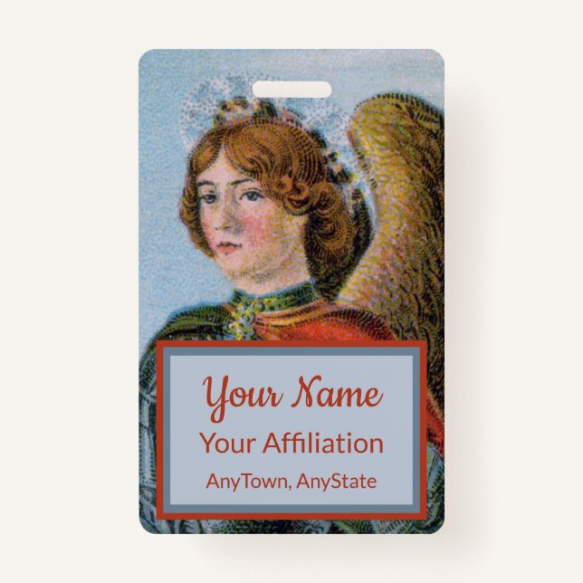 Crachá Michael, o Arcanjo (pormenores: M 017) (Frente)