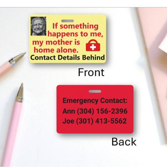 Crachá Minha mãe está sozinha em casa (Criador carregado)