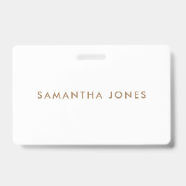 Crachá Minimalista Moderno