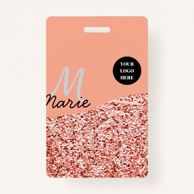 Crachá minúscula azul adicionar texto do logotipo obrigad (Frente)