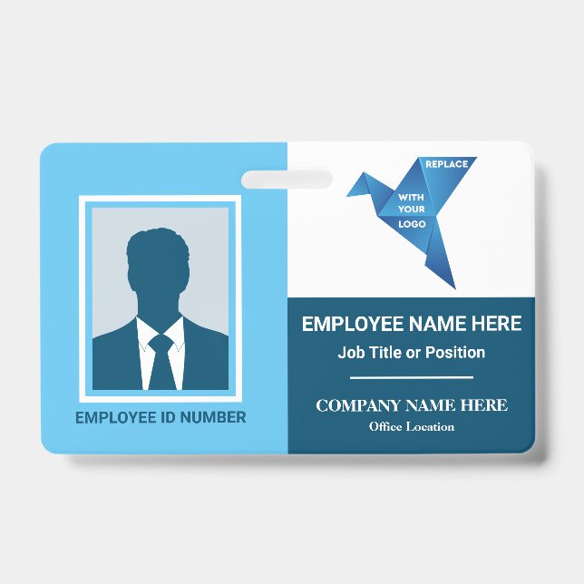 Crachá Modelo de Empresa Médica Hospitalar em Qualquer Co (Frente)